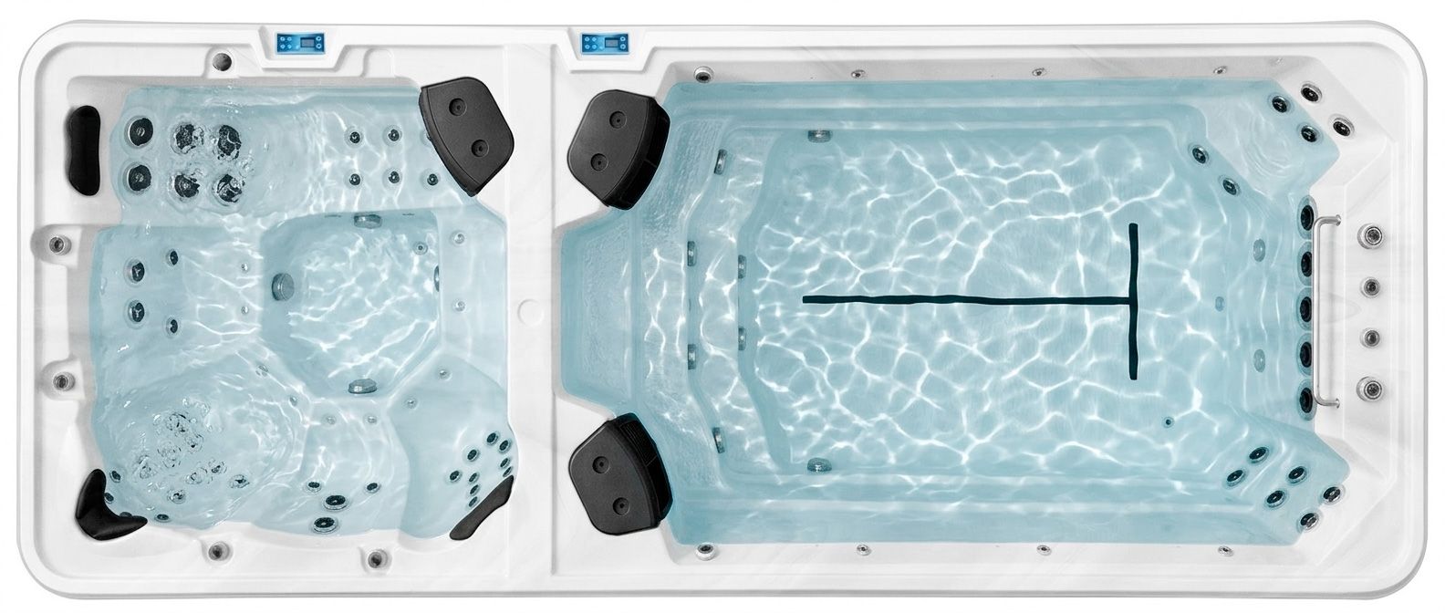 Плавательный  бассейн c противотоком двухзонный Jazzi Pool Sunset SKT339A