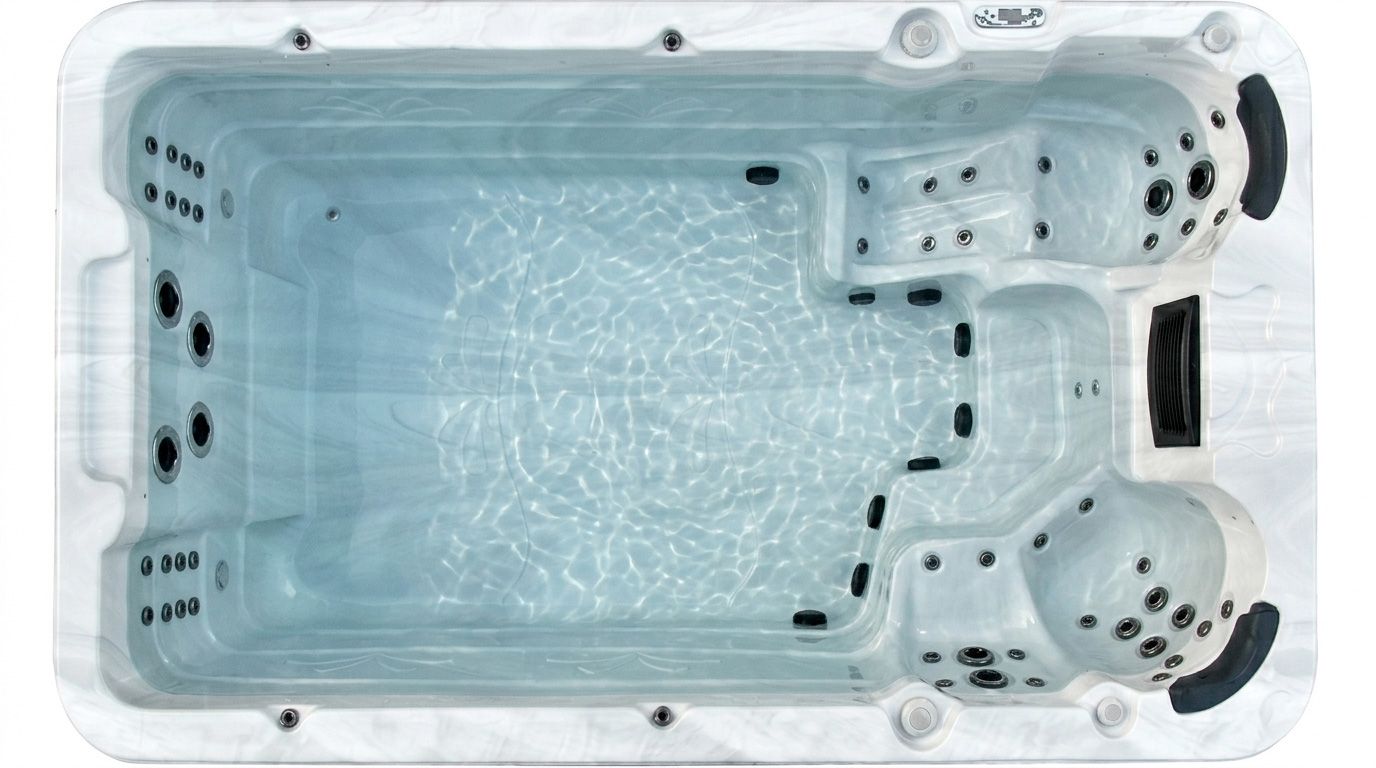 Композитный бассейн с противотоком Jazzi Pool Agasis 339C