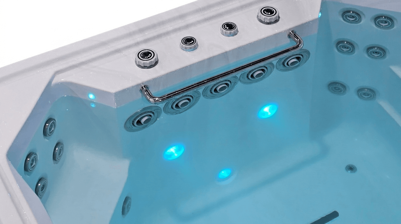 Плавательный  бассейн c противотоком двухзонный Jazzi Pool Sunset SKT339A